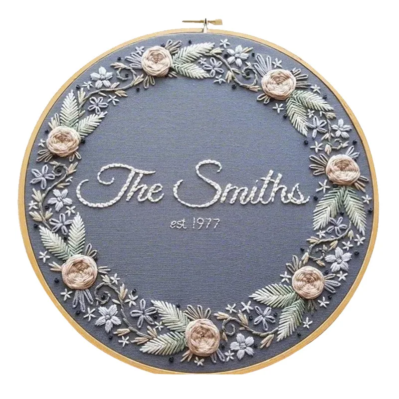 

DIY 3D Embroidery Print Cross Stitch Kit Needlework Beginner Practice with Hoop Handmade Craft Gift Home Decor Wall Painting