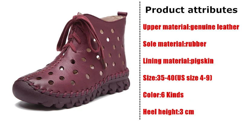 DONGNANFENG/Женская обувь для пожилых женщин; ботинки из натуральной свиной кожи на резиновой подошве в винтажном стиле; сезон весна; Размеры 35-40 ASN-680