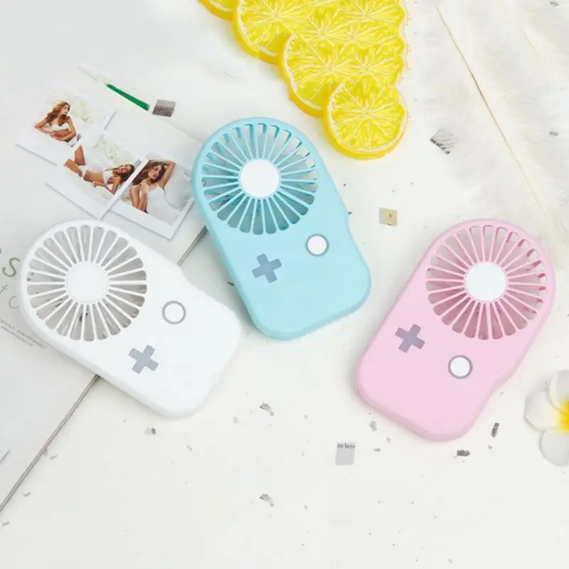 

Mini Portable Handheld USB Rechargeable Fan Unique Game Console Shape Summer Air Conditioner Cooling Fan with Lanyard for Outdoo