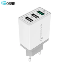 DCAE Быстрая зарядка 3,0 зарядное устройство для мобильного телефона 3 USB зарядное устройство для путешествий Быстрая зарядка для iPhone XS Max XR X 8 samsung S9 S8 Xiaomi