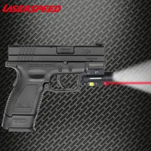 Laserspeed мини-пистолет Glock светильник охотничье снаряжение тактический прицел Зеленый Инфракрасный Красный Лазерный Пистолет светодиодный светильник-вспышка
