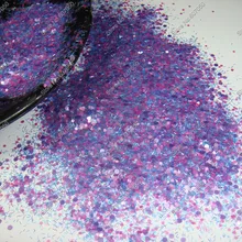 03#-смешанные цвета устойчив к растворителям круглые точечные блестки полосы Spangle формы для акриловый лак для ногтей Макияж украшения