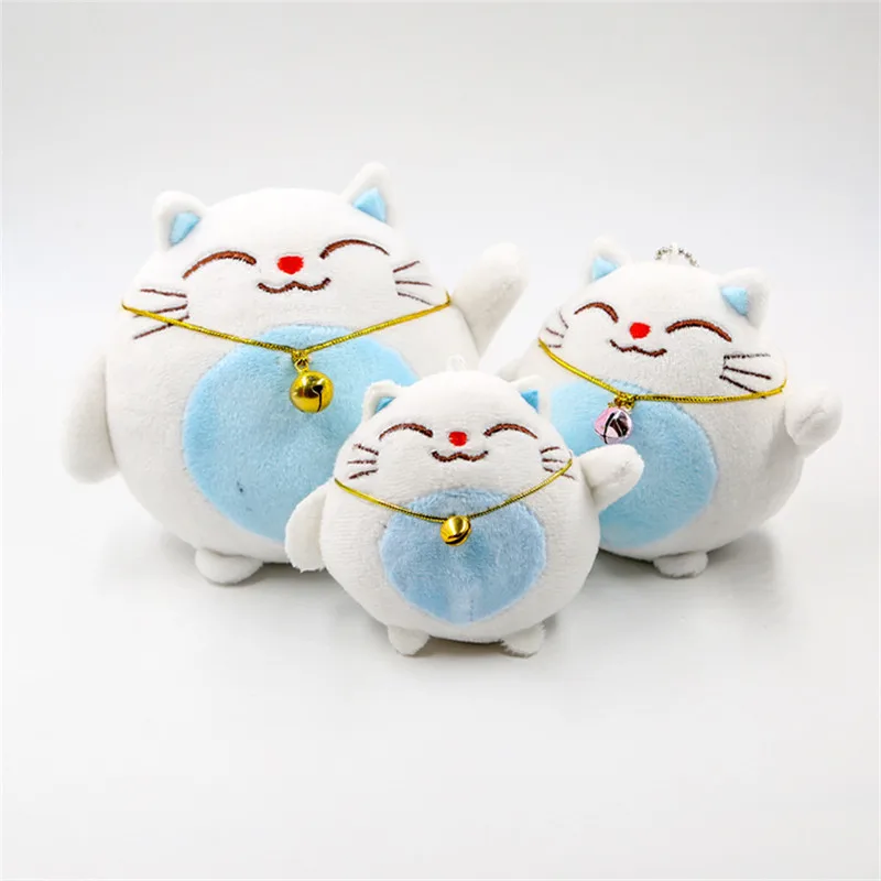 Фортуна кошка плюшевый брелок игрушки Kawaii Lucky Cats Neko кулоны Peluche куклы 24 шт./лот 7 см