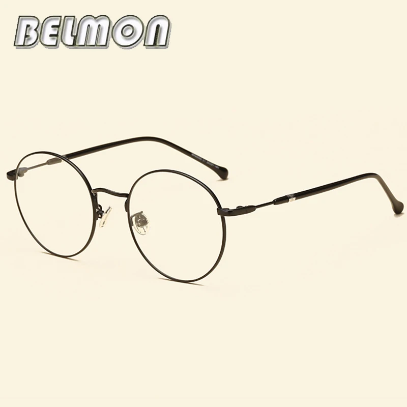 

Vintage Spectacle Frame Women Men Round Retro Eyeglasses Computer Optical Circular Eye Glasses For Female Male Clear Lens RS348