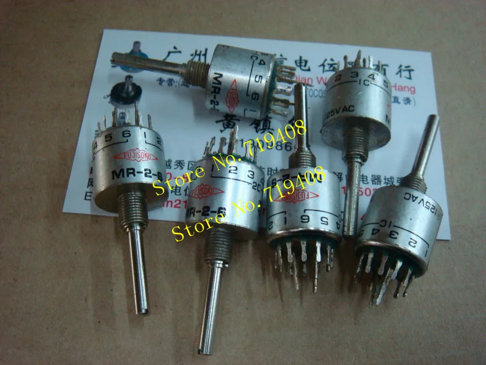 Fujisoku Fujitsu Band Switch Mr26 150ma 125vac Potentiometers