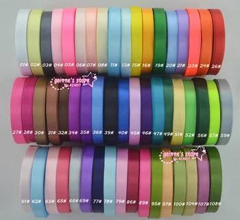 

new arrive 1/2"(12mm) single face satin ribbon,25yards/roll.10 rolls of one lot.mix 10 colors/lot,120 colors can option
