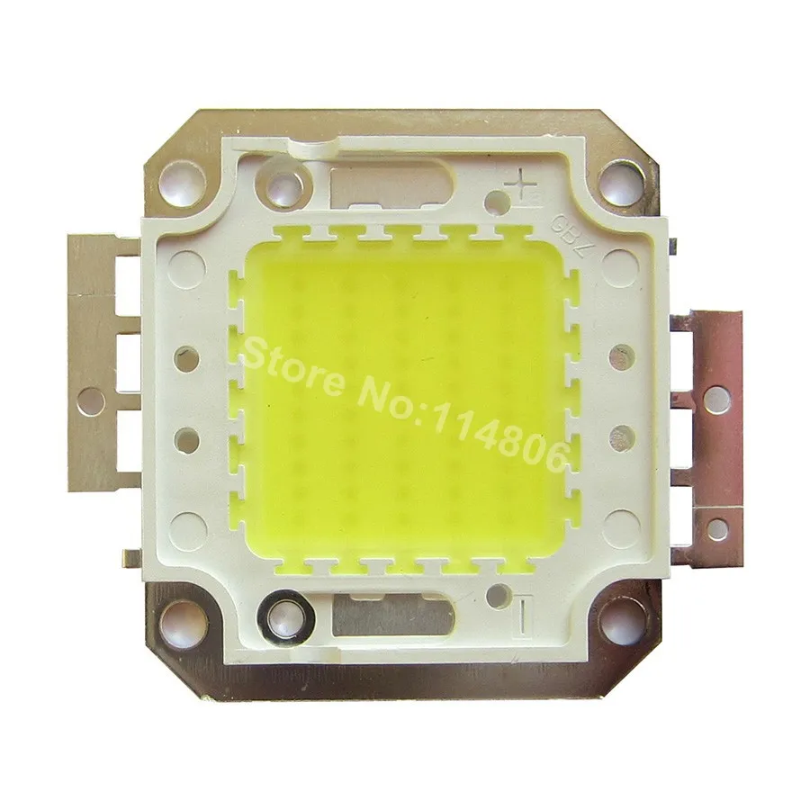 

High Power 50W 32mil Chip White 6500K / Warm White 3500K Square Base SMD LED Light lamp Parts DC 32~34V 1500mA