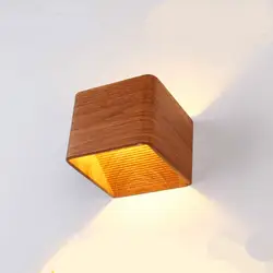Современные 3D Cube Алюминий светодио дный 3/5 Вт бра для прикроватной тумбочке Спальня Гостиная проход крыльцо свет Ac80-265v 10*10*8 см 1934