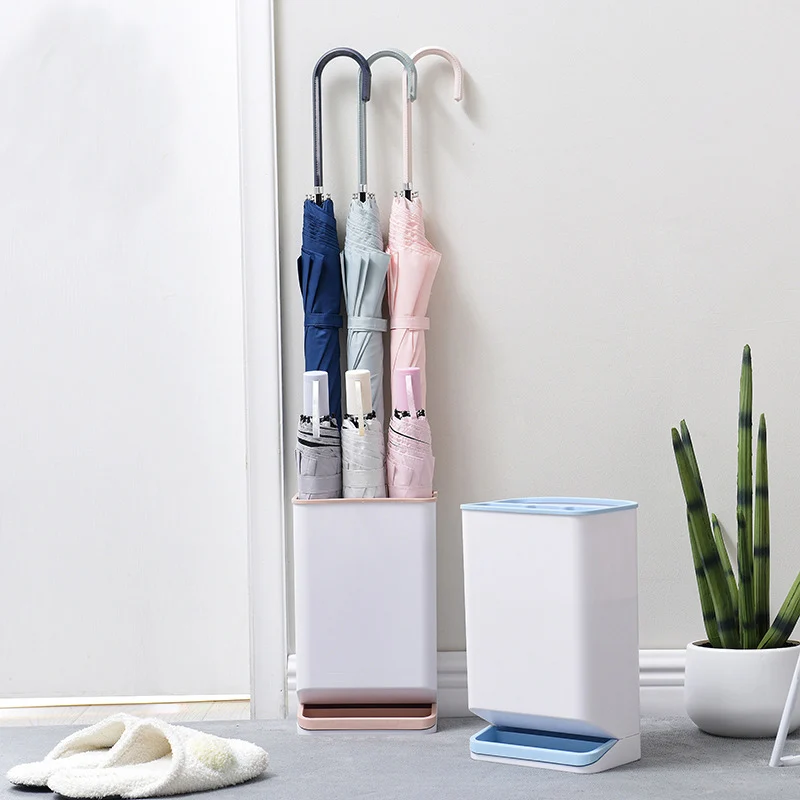  Detachable Umbrella Storage Rack Plastic Standing Umbrella Holder Stand Umbrella drain shelf Storag