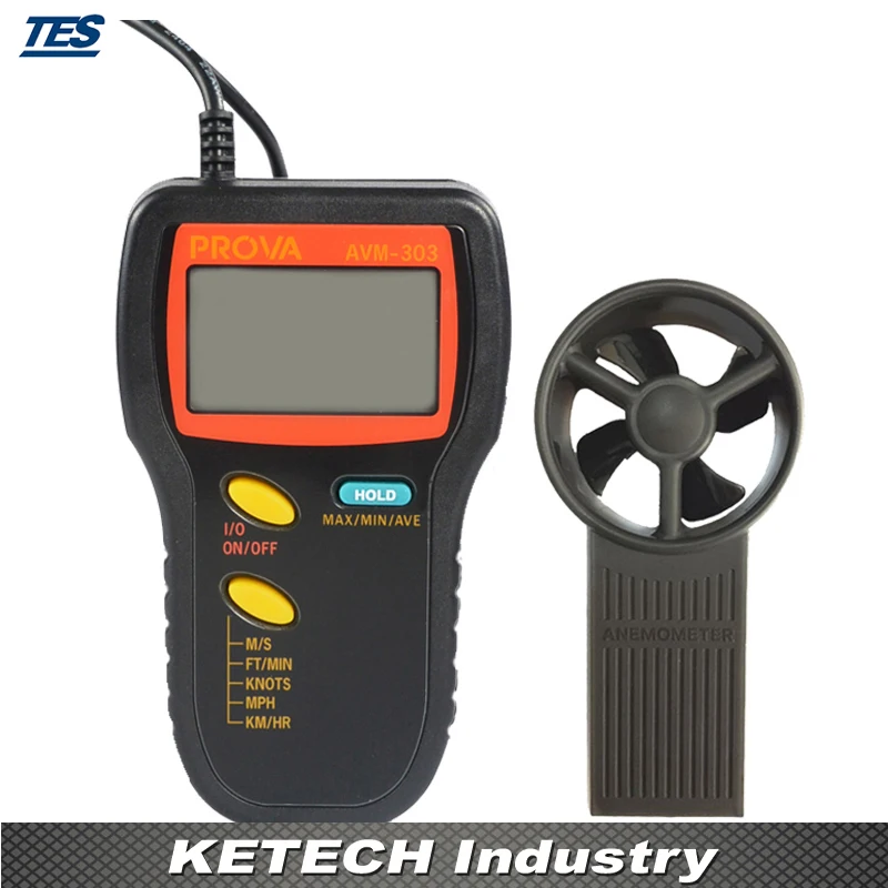 

Portable Wind Anemometer / Wind Speed Meter AVM-303