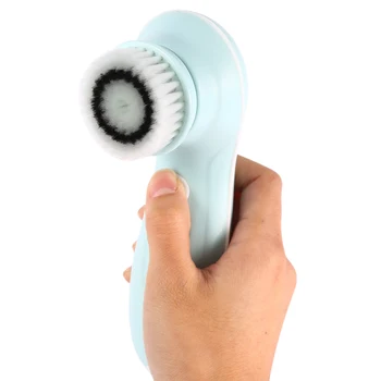 

Fashion Replaceable Deep Pore Cleaning Exfoliator Heads Electric Rotating Facial Cleansing Brush Face Washing Cleaner Brushes