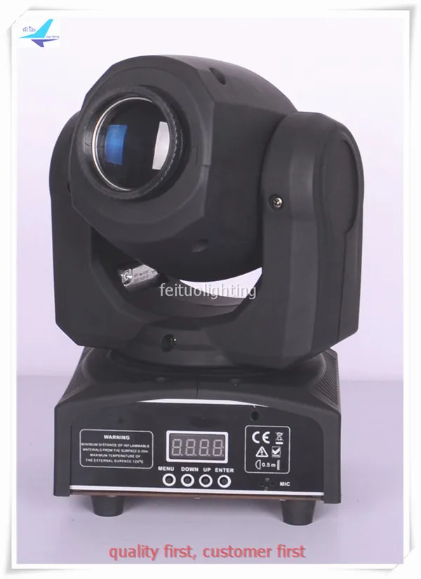 

free shipping 6pcs/lot LED Lumiere Beam 60w Moving Head Light Mini Projector Multi Color Gobos Spot Power Show Event Disco Lamp