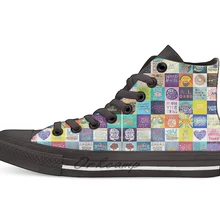 Posivity Лоскутная Повседневная Высокая холщовая Обувь Кеды легкие ботинки для ходьбы