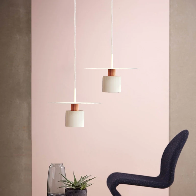 

Nordic minimalist living room chandelier Denmark postmodern creative metal bedroom bedside dining room aisle chandelier