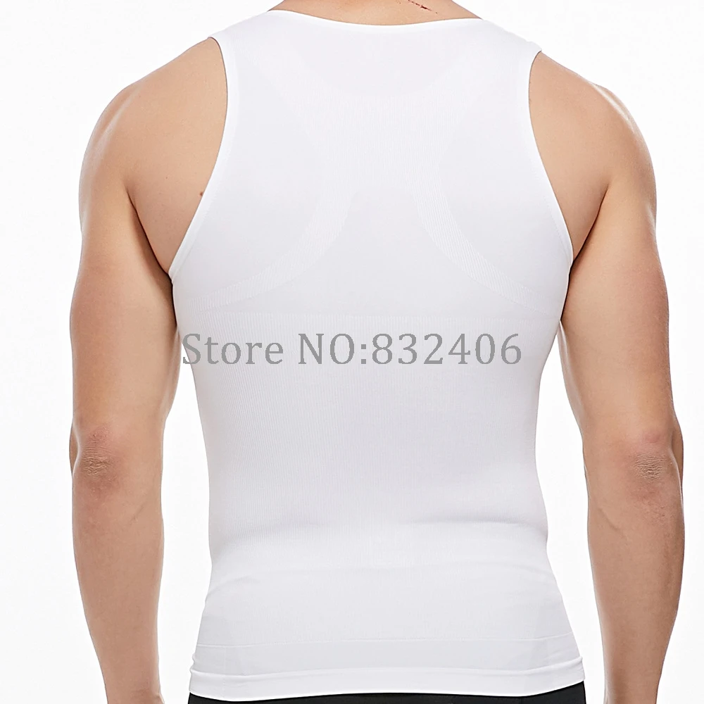 Для мужчин гинекомастия корсет для спины корректор футболки для похудения сиськи Body Shaper утягивающие футболки жилет Абдо Для мужчин большой живот редуктор