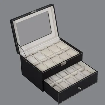 

4Size Choice Jewelry Storage Box Can Be Seen Through The Drawer jewelry box organizer retro design large size storage box drawer