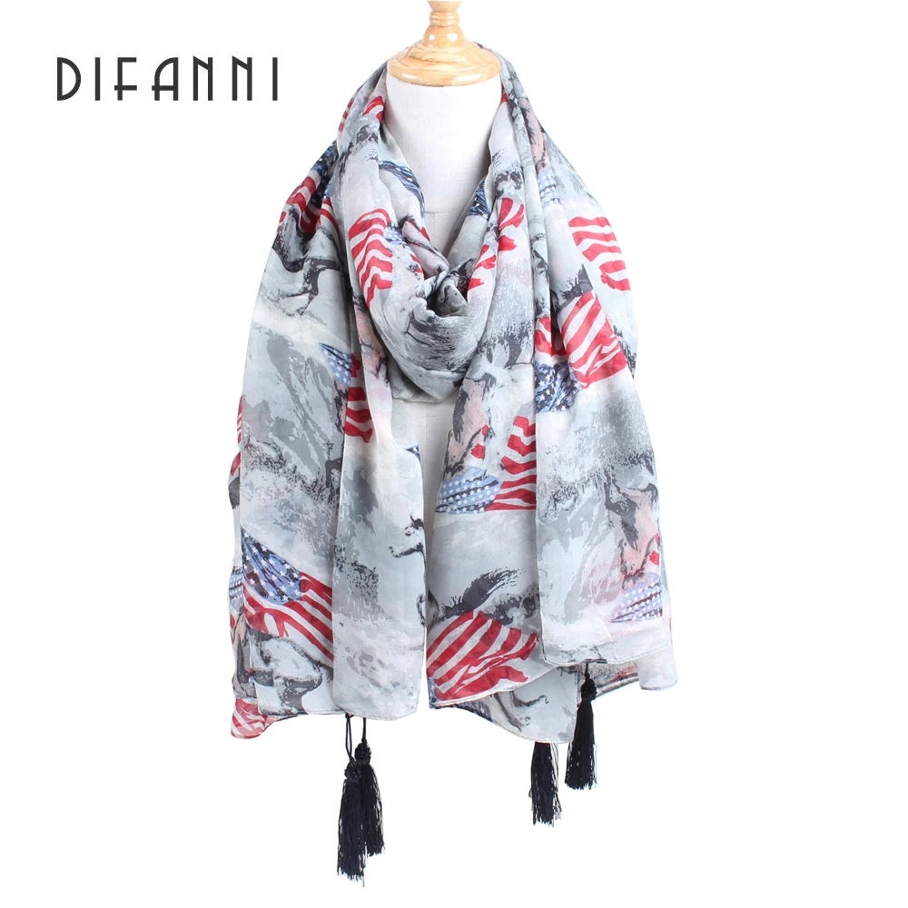 

[DIFANNI]Chiffon Silk Scarf Women Fashion Designer Brand Scarf Summer Shawls And Scarves Sjaal Cachecol Echarpes Foulards big