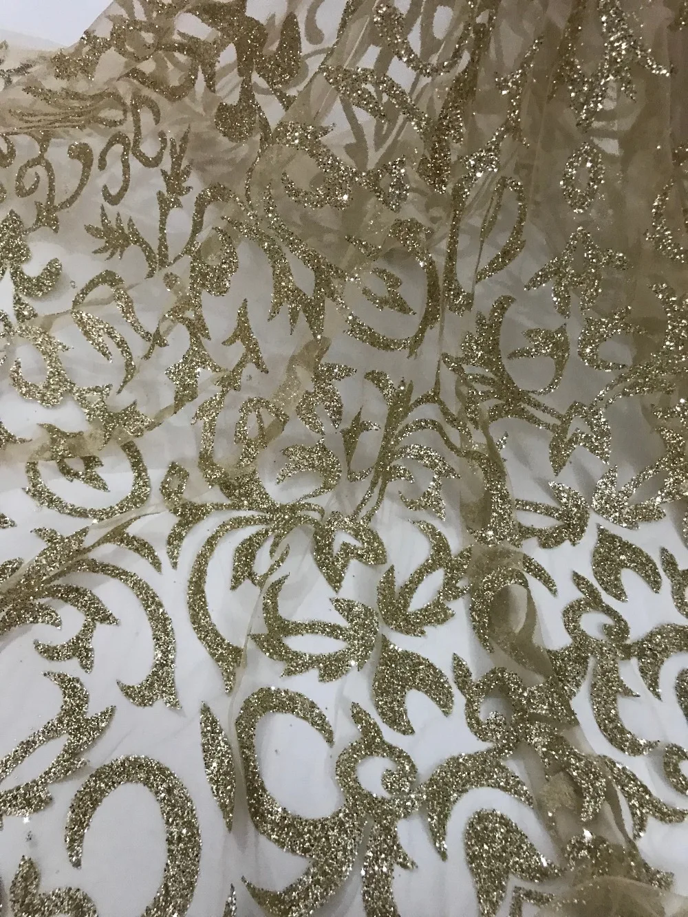 top quality sat-62514 glitter print tulle mesh lace for sawing/party/wedding | Дом и сад