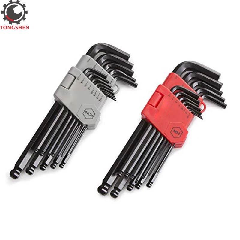 Long Arm Ball End Allen Key Set Tools for Hex Head Socket Screws 2 sets