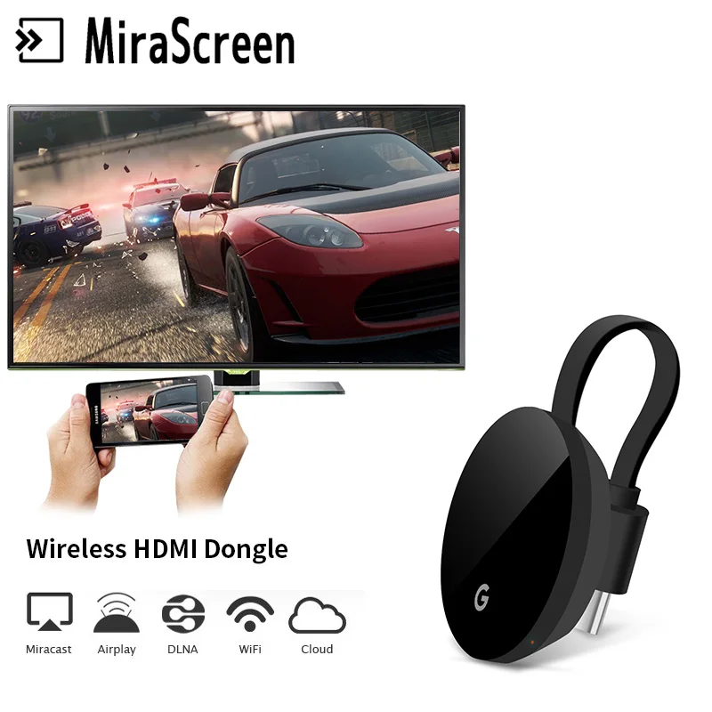 

2018 Mirascreen G7 TV Stick Smart Screen Mirroring Device HDMI 1080p High Definition Support for IOS Android