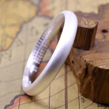 Limited Edition Чистого Серебра Китайские Иероглифы Браслет Буддийский Праджняпарамита Сутра Браслет Изящные Ювелирные S999 Серебряный Браслет