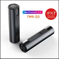 Классический S2 TWS Bluetooth 4,2& 5,0 гарнитура стерео музыка наушники Встроенный микрофон маленький беспроводной наушник с 850 мАч перезаряжаемый аккумулятор