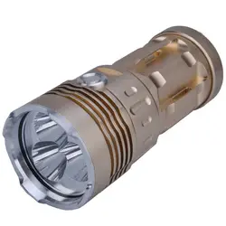 SingFire SF-134 3 х Cree XM-L T6 2000lm 3-режим тактический светодиодный фонарик-Золотой + серебро (4x18650 Батарея)