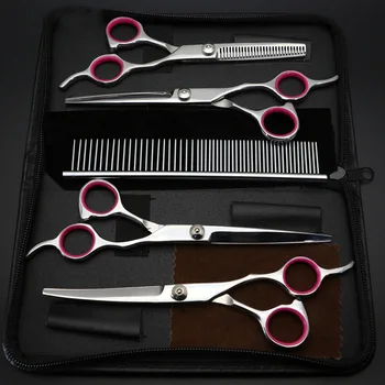 

Economical 1 Set Pet Scissors with Comb Set 7in Ergonomic Durable Grooming Cutting Tools Kit ds99