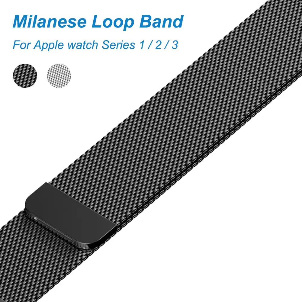 Milanese Loop ремешок для Apple watch 38 42 мм соединяющий браслета Магнитная Регулируемая