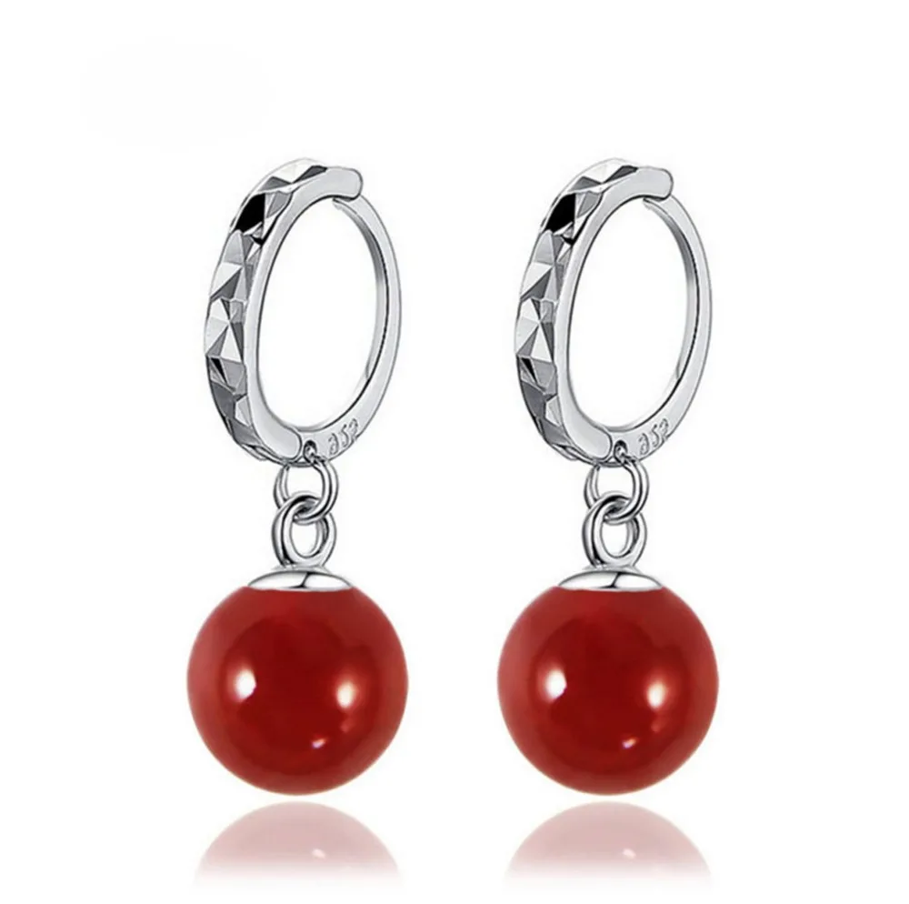 stone drop earrings 925 silver jewelry (3)