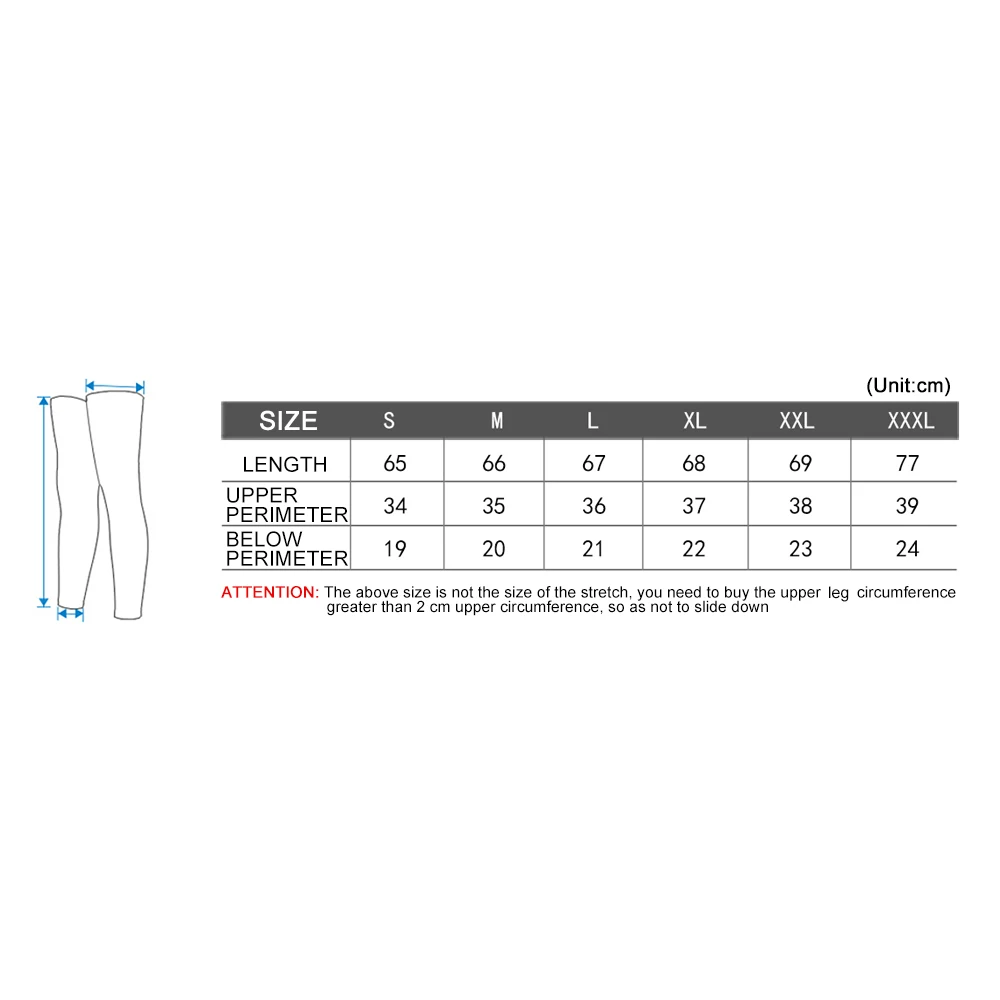 No-Slip Cycling Leg Warmer Bike Bicycle Guards Knee Warm Sleeves Covers Windproof Size S-XXXL 16 COLORS leg compression sleeves