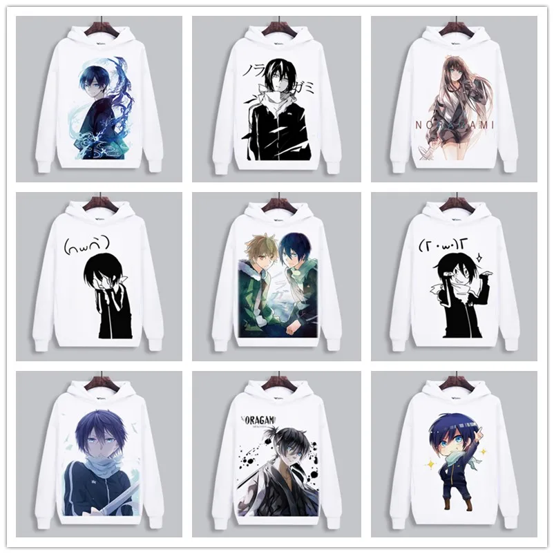 Мужские и женские толстовки с капюшоном аниме noragami Harajuku милая одежда для
