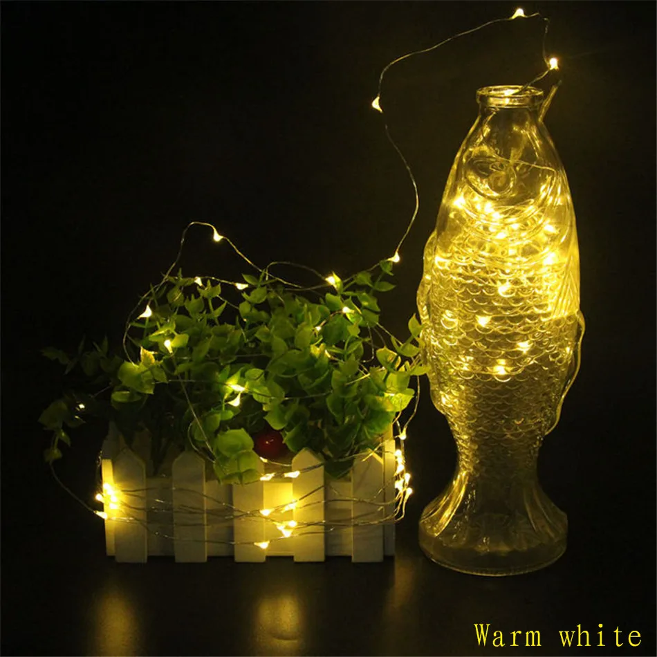 5 M/10 M LED String Light Christmas Decoration Waterproof Copper Wire Fairy Light AA Battery Powered 8 Mode with Remote Control