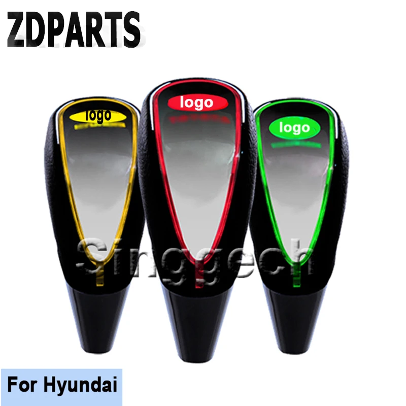 

ZDPARTS Car Gear Shift Knob Touch Sensor Colourful LED Light 5/6 Speed For Hyundai Solaris Tucson 2016 I30 IX35 I20 Accent Fe