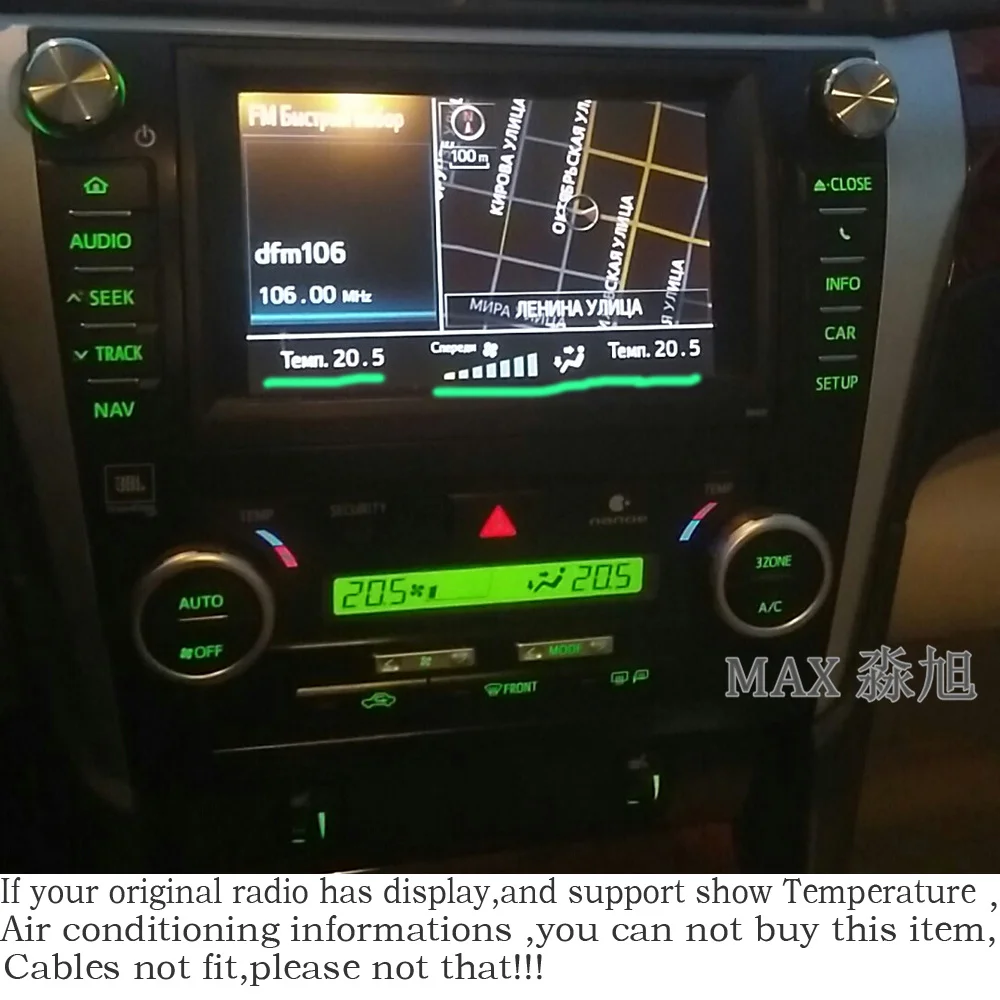 Top MAX Android 8.1.0 Car DVD Player for Toyota Camry 55 2012 2013  2014 Car Radio RDS 4G WiFi SWC GPS Navigation System Free Map 1