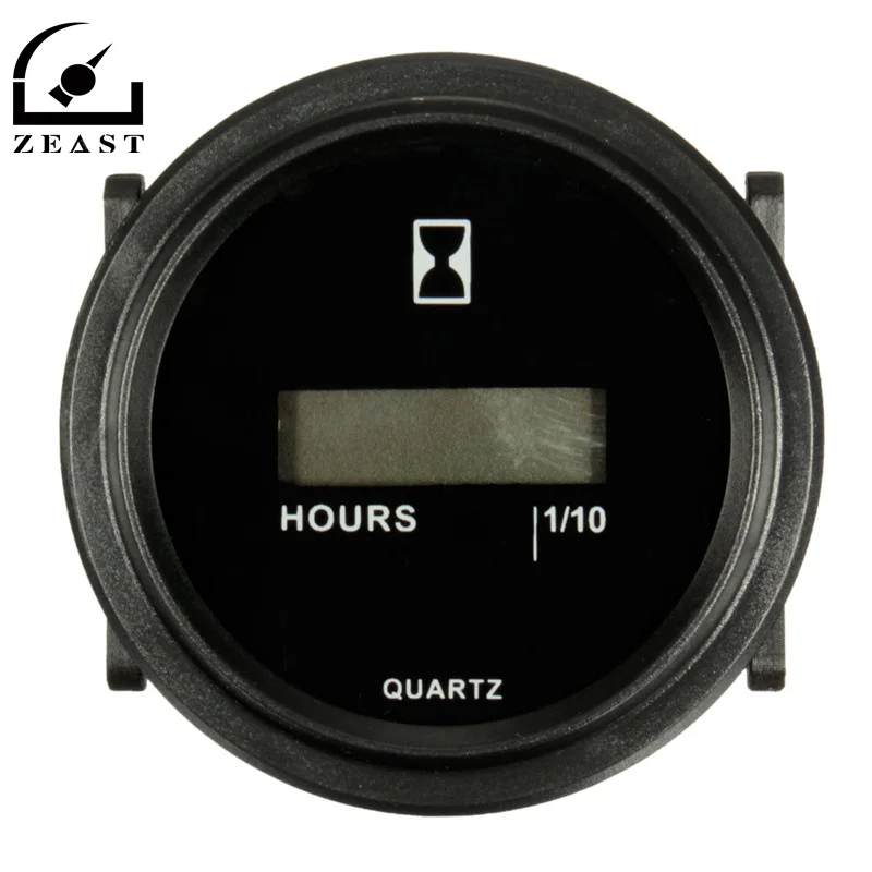 

New Arrival Digital Display LCD Hour Meter for Marine Boat Engine Round Gauge Eeprom Memory