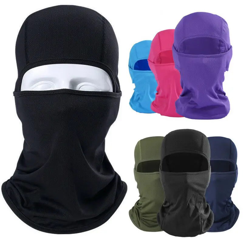 

2019 New Outdoor Face Mask Motorcycle Full Face Mask Balaclava Ski Neck Protection Windproof Sun Protection Mask 14 Colors Hot
