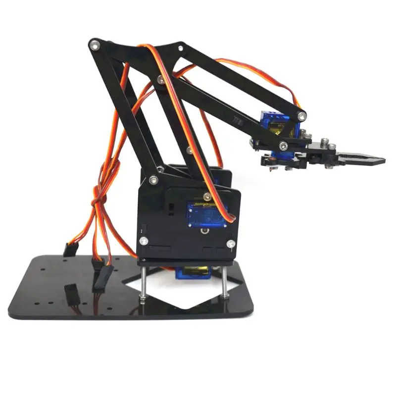 DIY 4DOF Robot Arm 4Axis Acrylic Rotating Mechanical Tool for Arduino ...