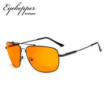 DSSG1801 очки квадратная оправа с памятью синие блокирующие очки для сна-ночное время очки-Специальные Оранжевые тонированные бифокальные чтения