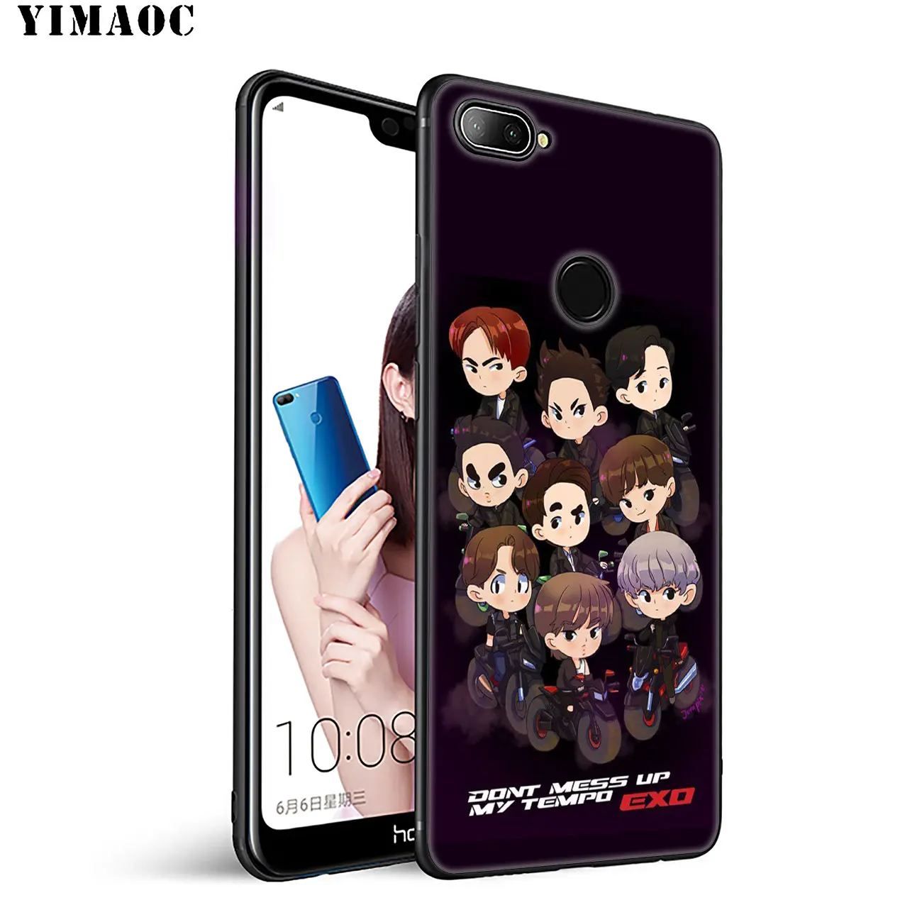 Мягкий силиконовый чехол YIMAOC EXO 5 для Huawei Honor 20 Pro 8C 8X 8 9 9X 10 Lite 7X 7A Pro|Бамперы| |