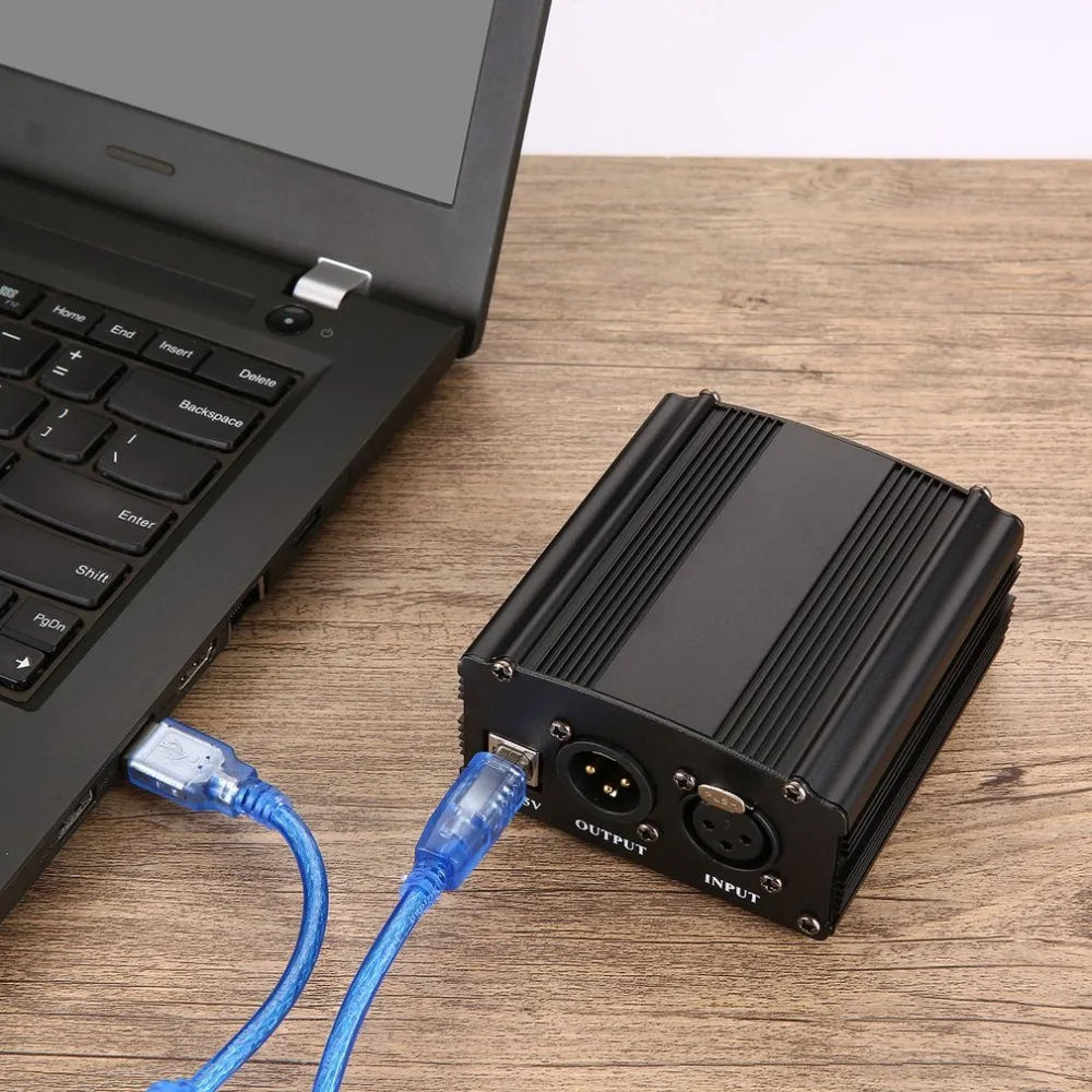 48V USB Phantom Питание USB2.0 кабель двойной разъем микрофонный кабель адаптер объектива для камер Micro микрофон конденсаторный Запись оборудование