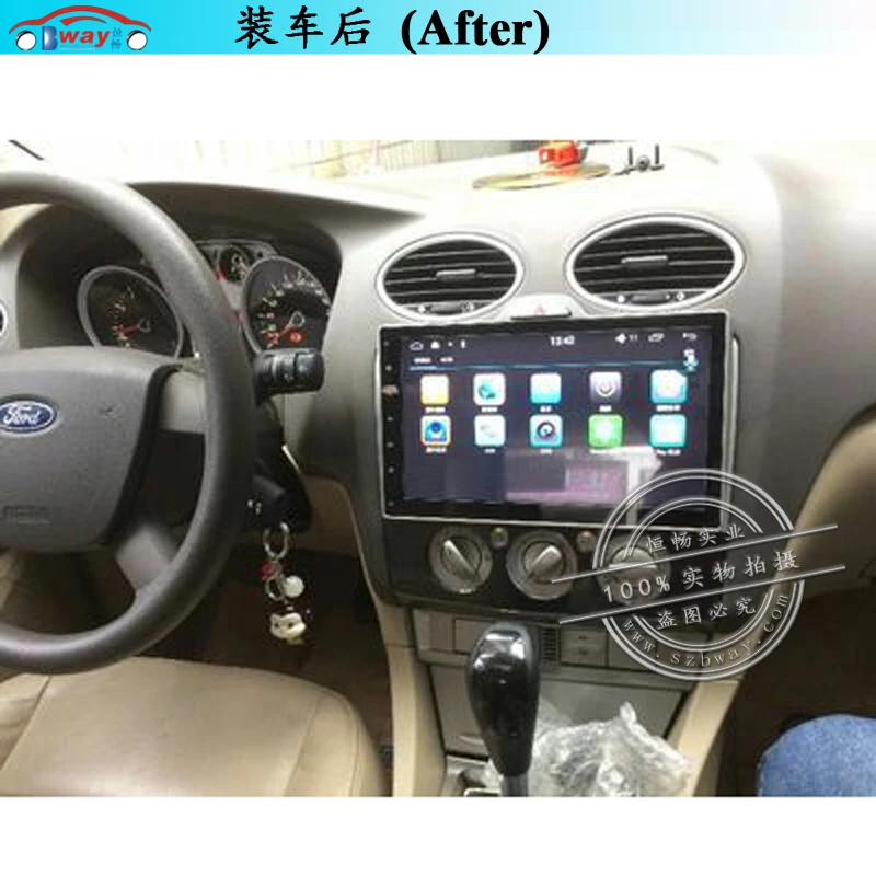 " Android 7,0 автомобильный dvd-плеер для Ford Focus 2 S-Max 2007-2011 Автомобильный GPS навигатор bluetooth, 1 Гб RAM 16 Гб ROM