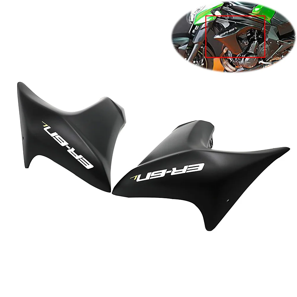 

12-16 ER-6N Right Left Panel Side Radiator Cover ABS Fairing Compression Molded For Kawasaki ER 6N ER6N 2012 2013 2014 2015 2016
