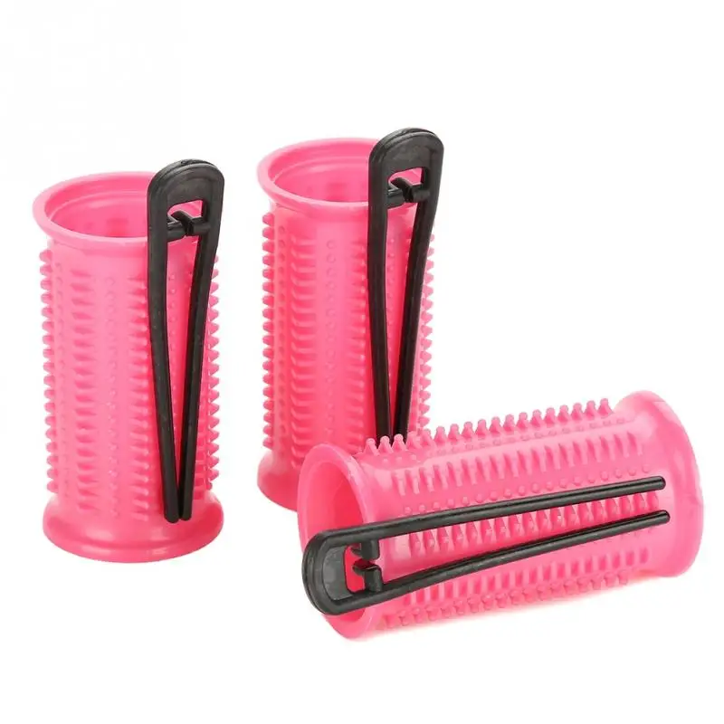 Plastic Heat Resisting Hair Curler Roller Large Grip Manual Hair Styling Tools