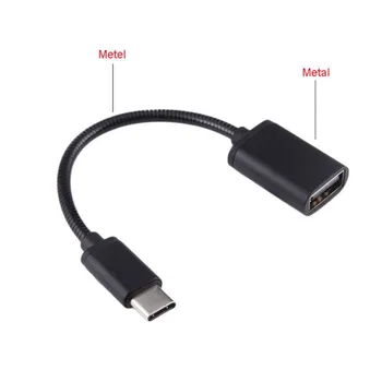 

Metal USB C 3.1 Type C Male To USB Female OTG Data Sync Converter Adapter Cable For Android Tablet PC samsung Smartphone