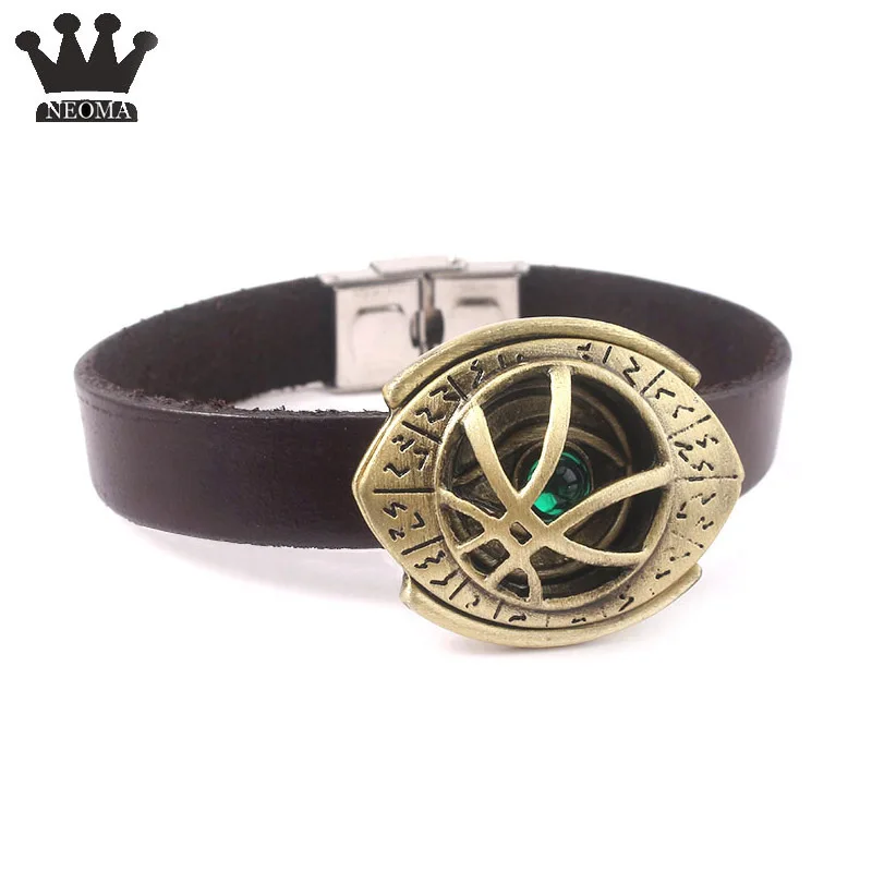 

The Avengers Doctor Strange Eye Of Agamotto Stone Bracelet Steven Strange Weapon Bangles Bracelets Femme Handmade Fashion Gift