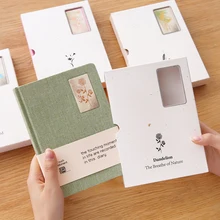 Креативный блокнот из льняной ткани, Тканевый блокнот, пустая серия, сделай сам, дневник, блокнот, канцелярские принадлежности