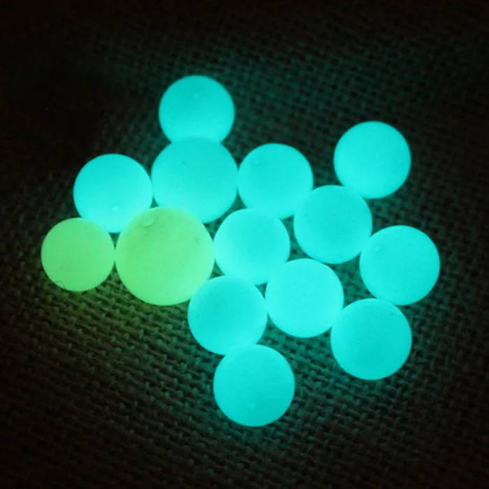 Luminous Glowing Beads, Recyclable Iceland Spar Crystal Round Glowing