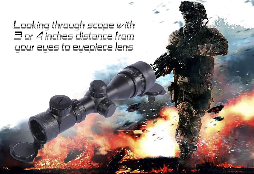 Beileshi 2 - 6 x 32AOEG Outdoor Hunting Tactical Telescope Fast Optical Sight with Scope Sunshade