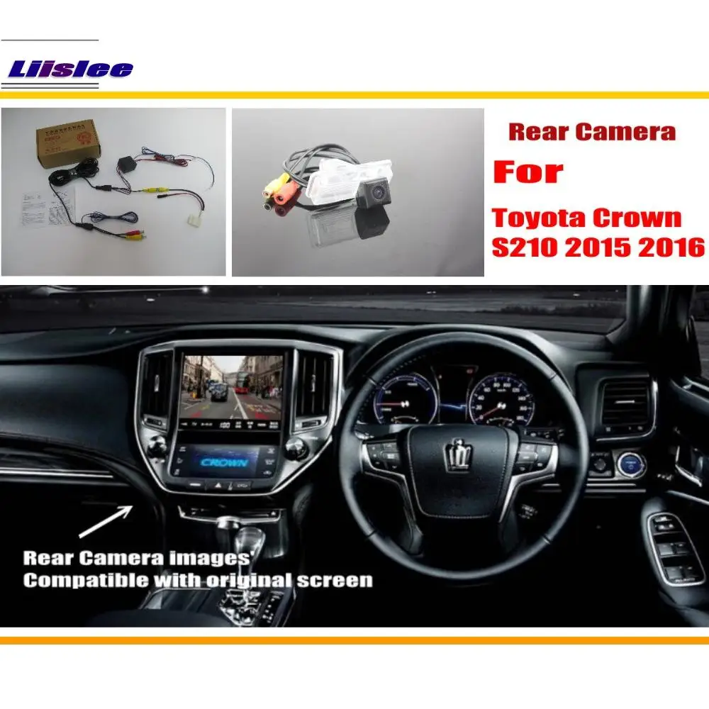

For Toyota Crown S210 2015 2016 / RCA & Original Screen Compatible Rear View Camera / Back Up Reverse Camera Sets